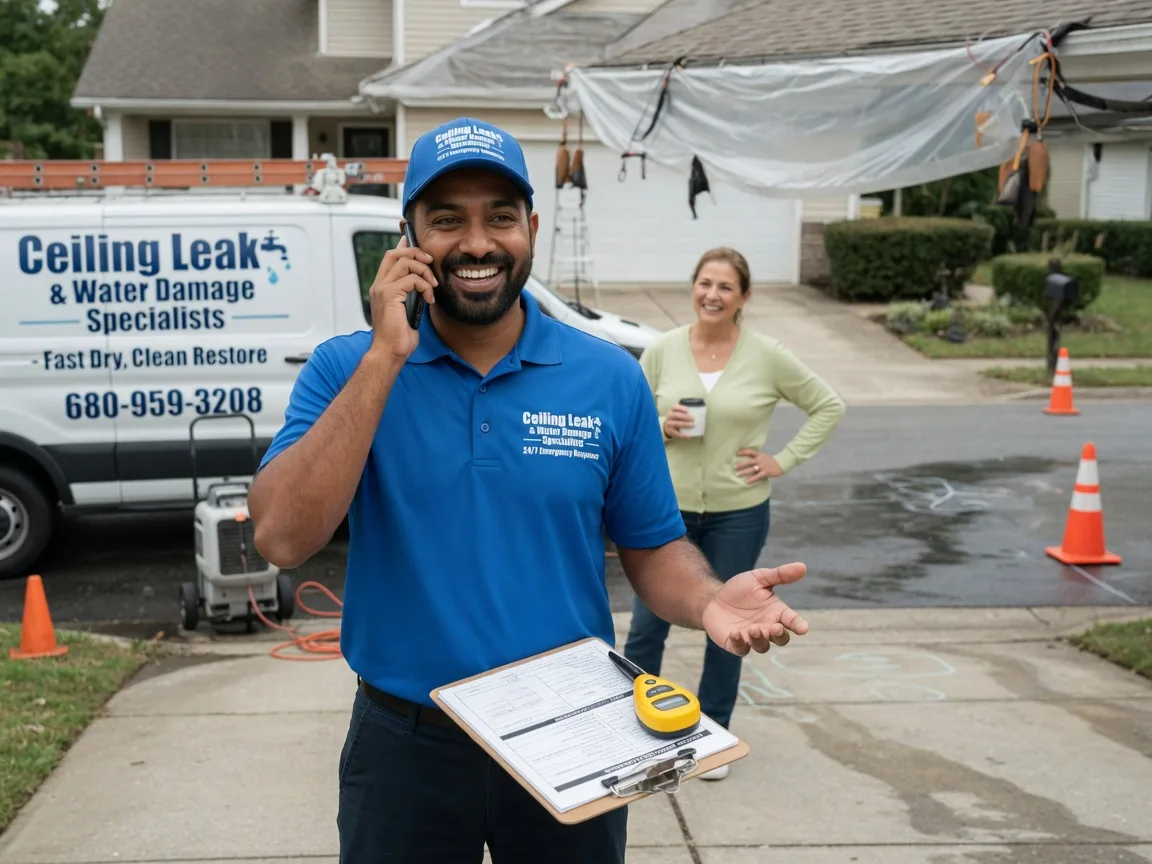 Ceiling Leak Cleanup Karns City, PA FAQs